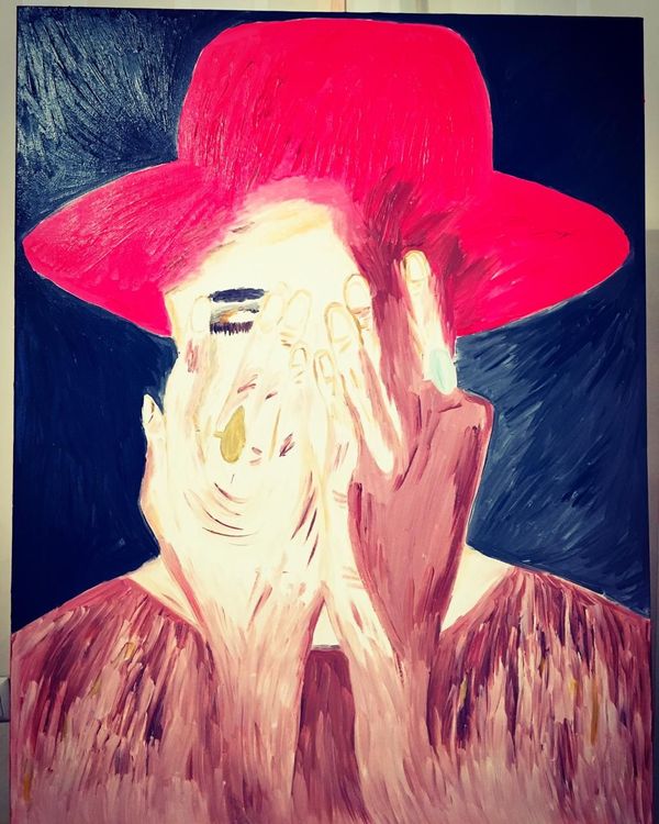 Woman in the Red Hat